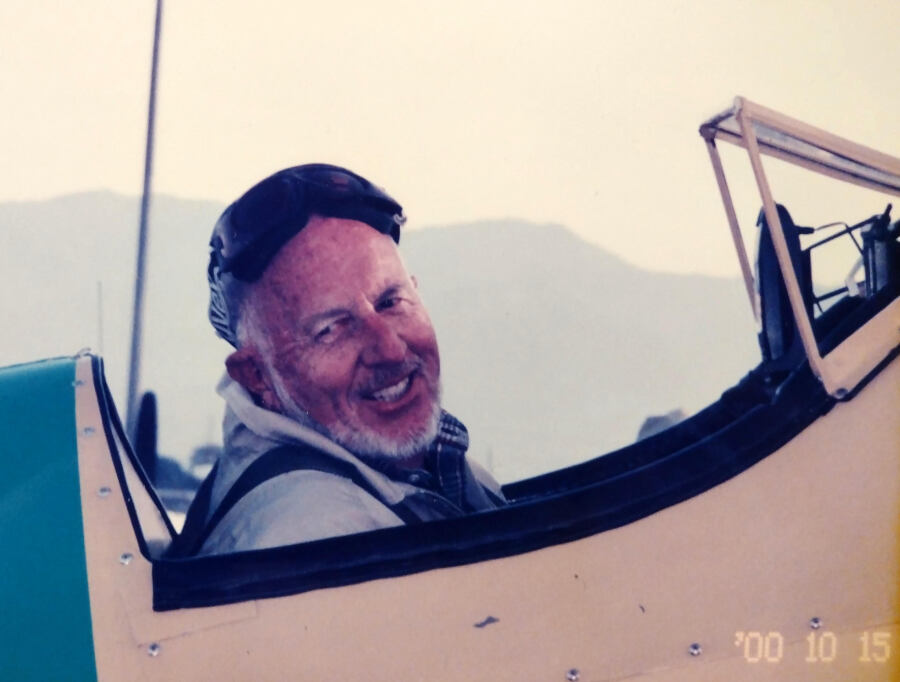 George in his Stearman